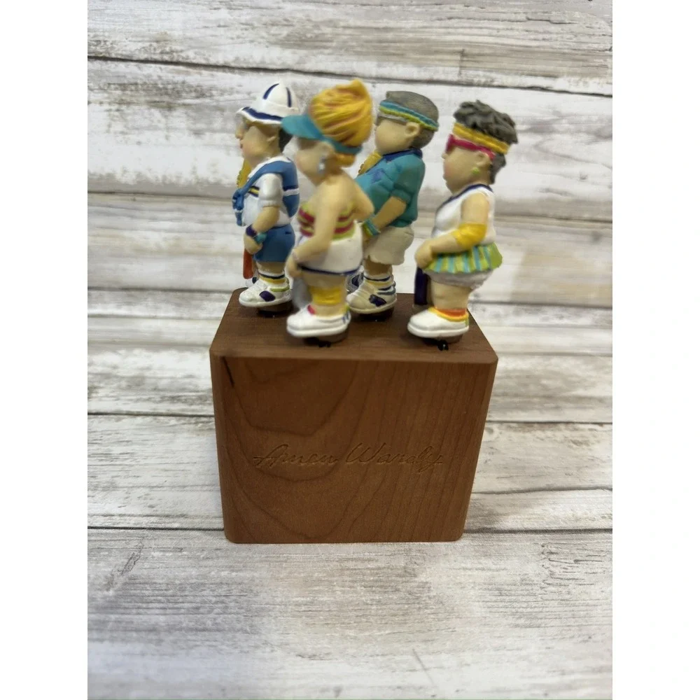 Boston Warehouse Old Man & Woman Tennis Folk‎ Spreaders Lot of 4